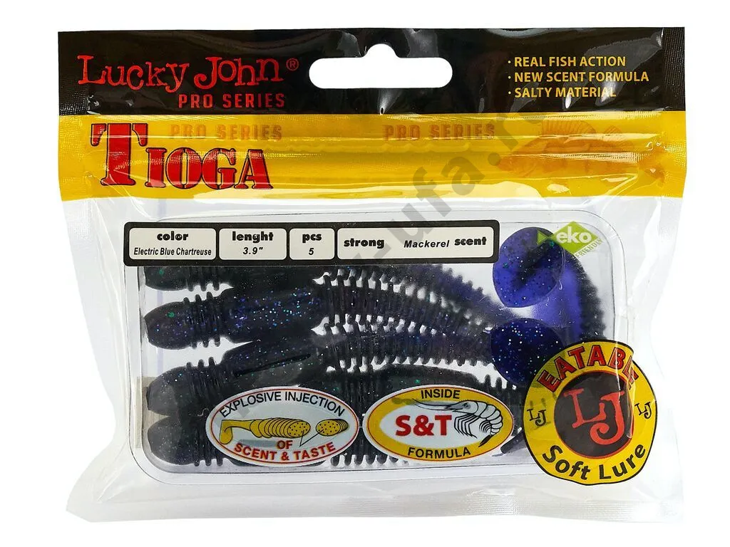 Силиконовая приманка Lucky John Pro Series Tioga 3.9in 9.9см /T52 (5 шт/уп)