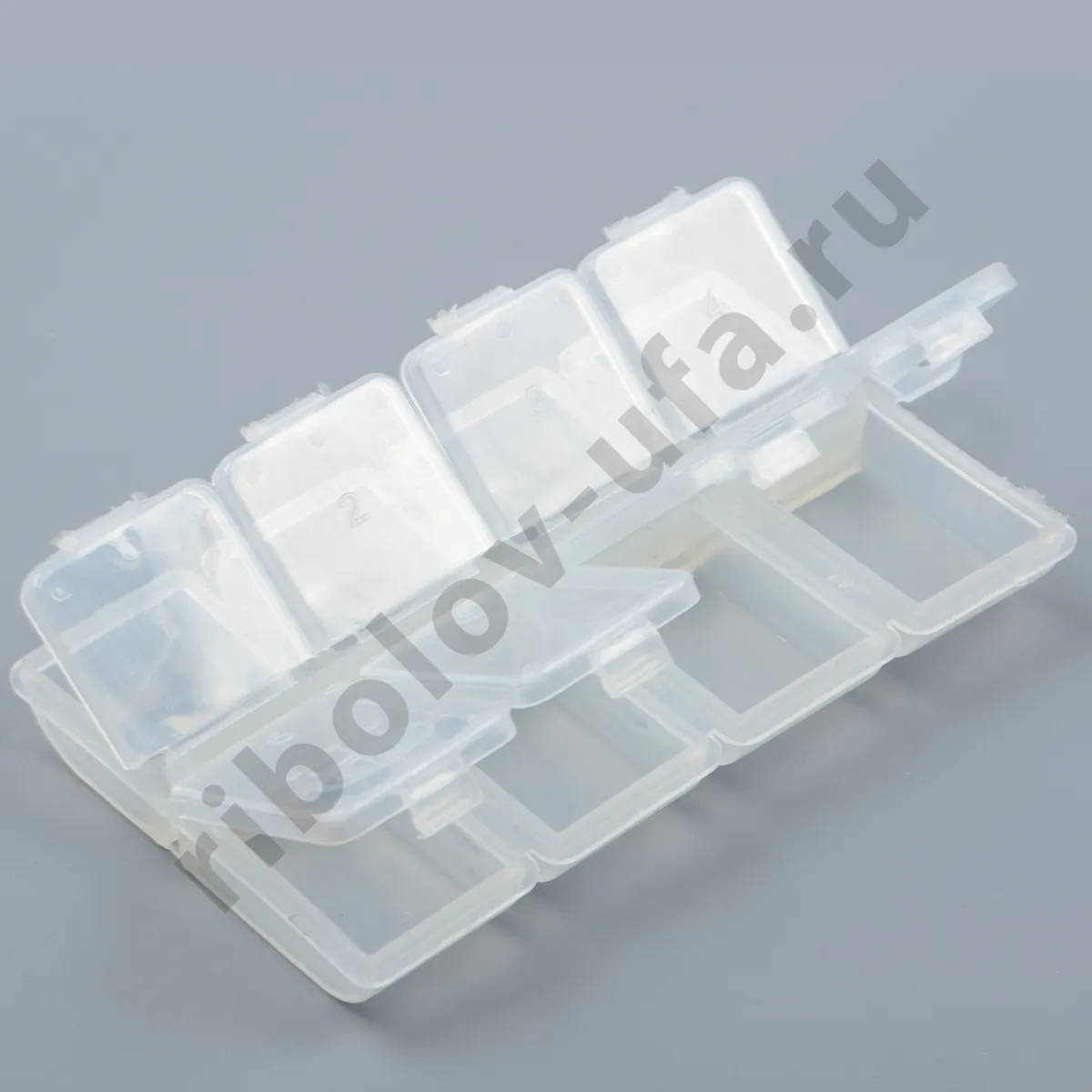 Коробка Kosadaka 10.5*5.5*1см для крючков и мелочей, прозрачная TB-S23-CL