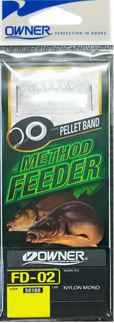 Крючок с поводком Owner 56930 FD-02 Pellet Band №12 - 0,20мм