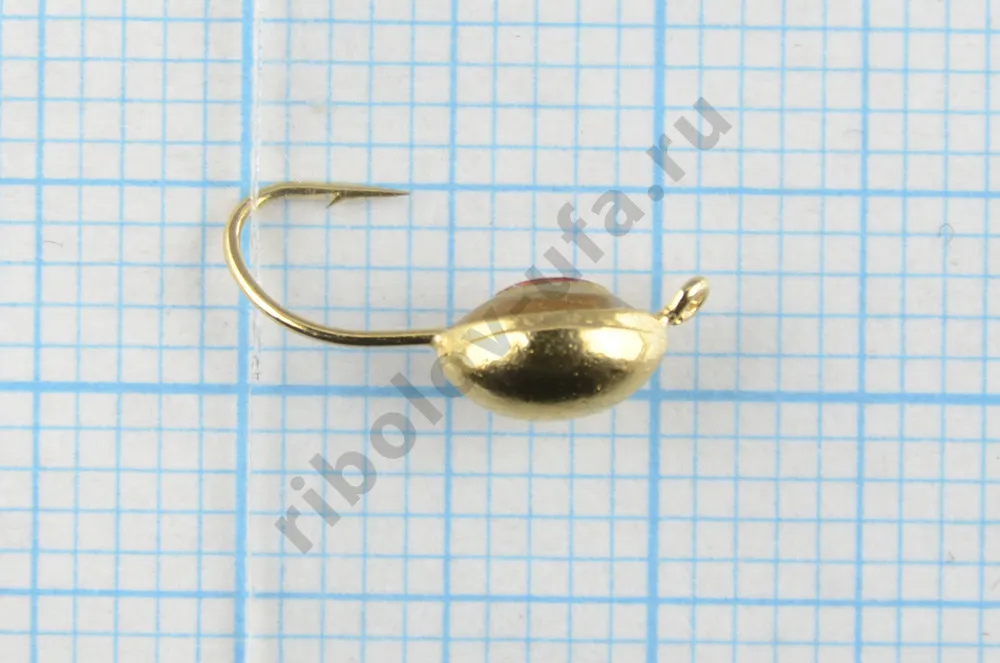 Мормышка вольфрам Bravo Fishing Плавунец с ушком, с 3D глазком 3.0 мм 0.50 гр Go