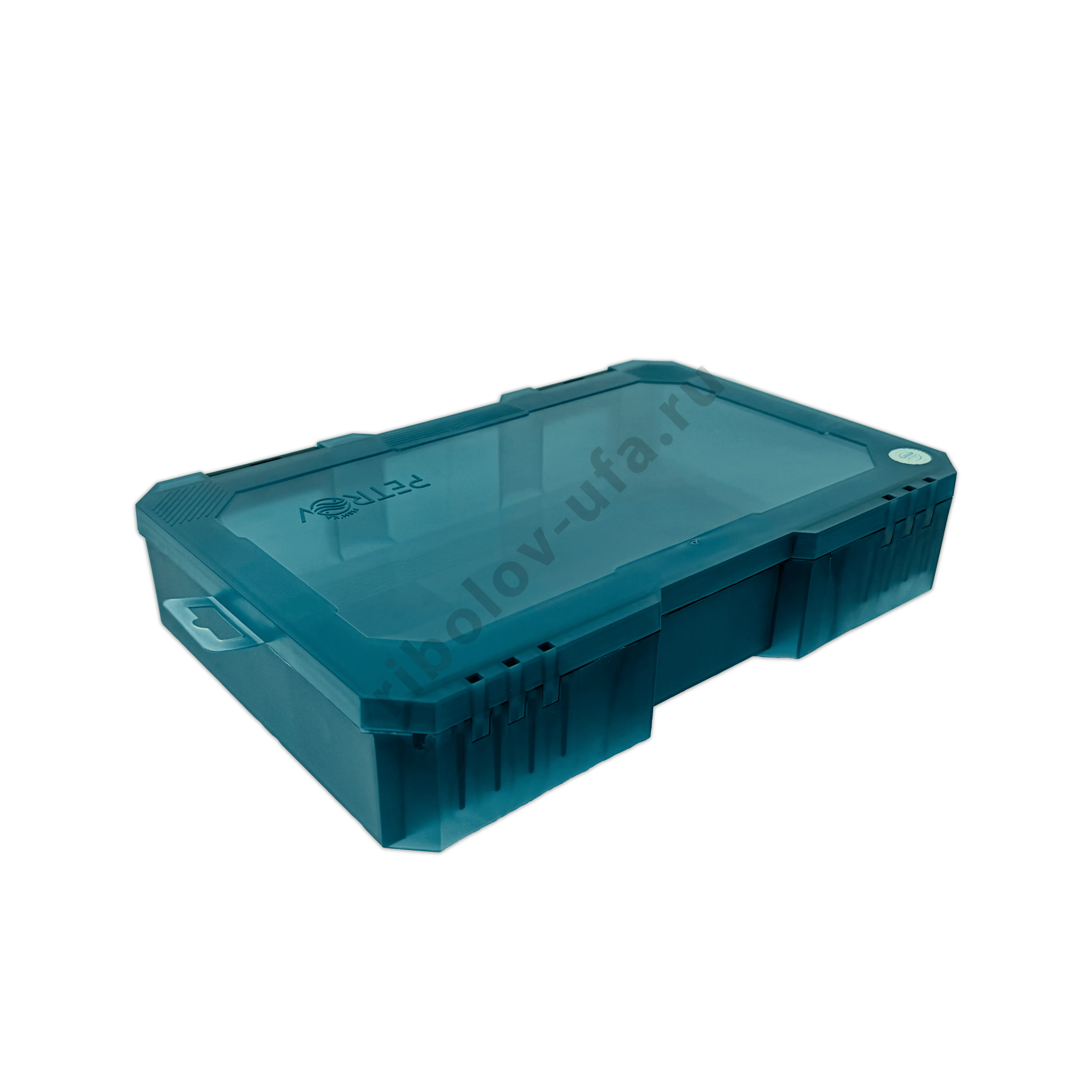Коробка Fishka Petrov 65 тонированный бирюзовый 347*228*67мм