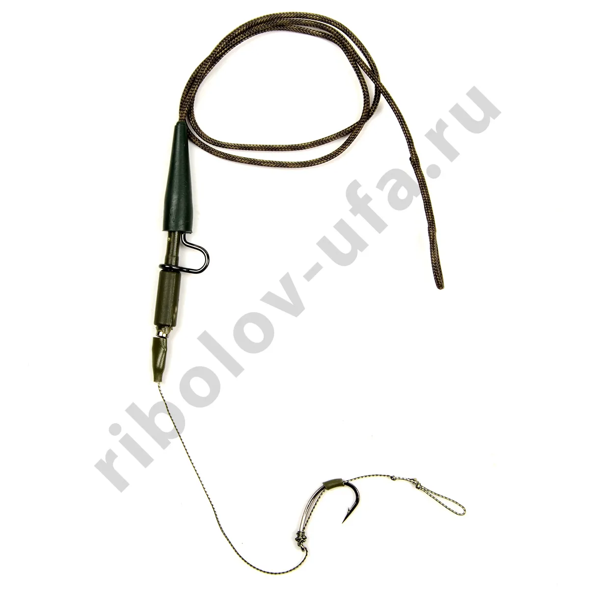 Монтаж Лидкор Tex Den бойлевый клипса метал, кр.№6, поводок Hanters Braid 40см