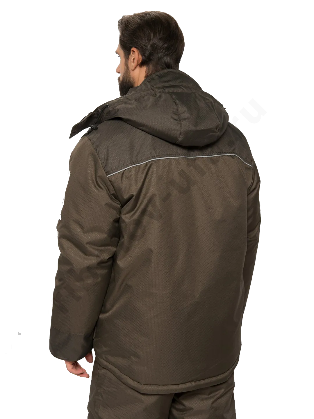 Костюм зимний Huntsman Полюс цв. Хаки ткань Cell со снегозащ. гетрами р. 52-54 рост 170-176 (РР)