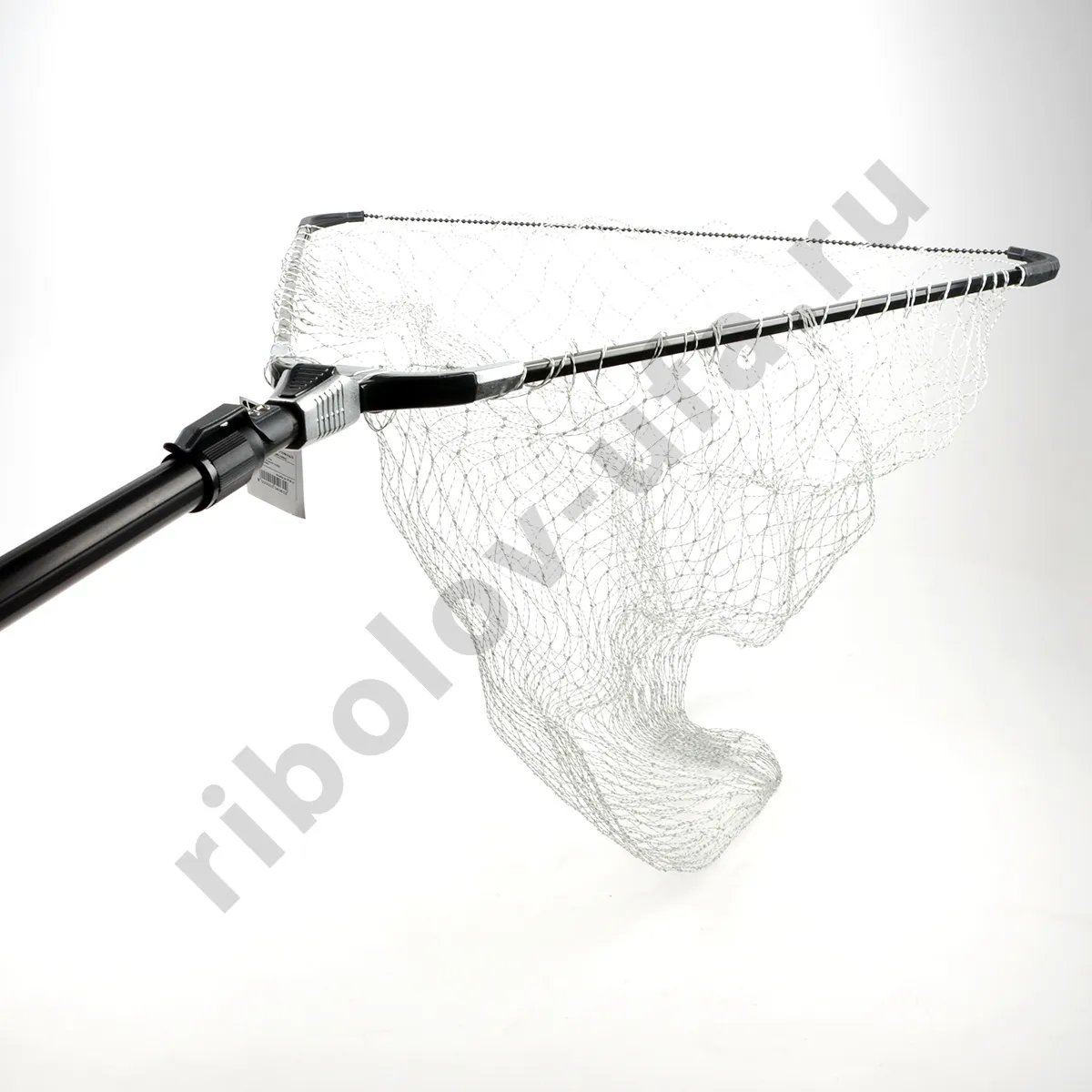 Подсачек Grfish телескоп. Titan,  2,1м, ал. блок, 70х70см, теннисный корд, яч.30мм