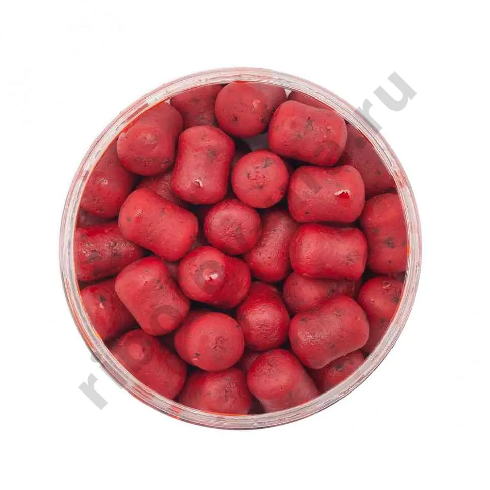 Бойлы Minenko Dumbells 14х20мм Strawberry (насадочные) вареные в дипе
