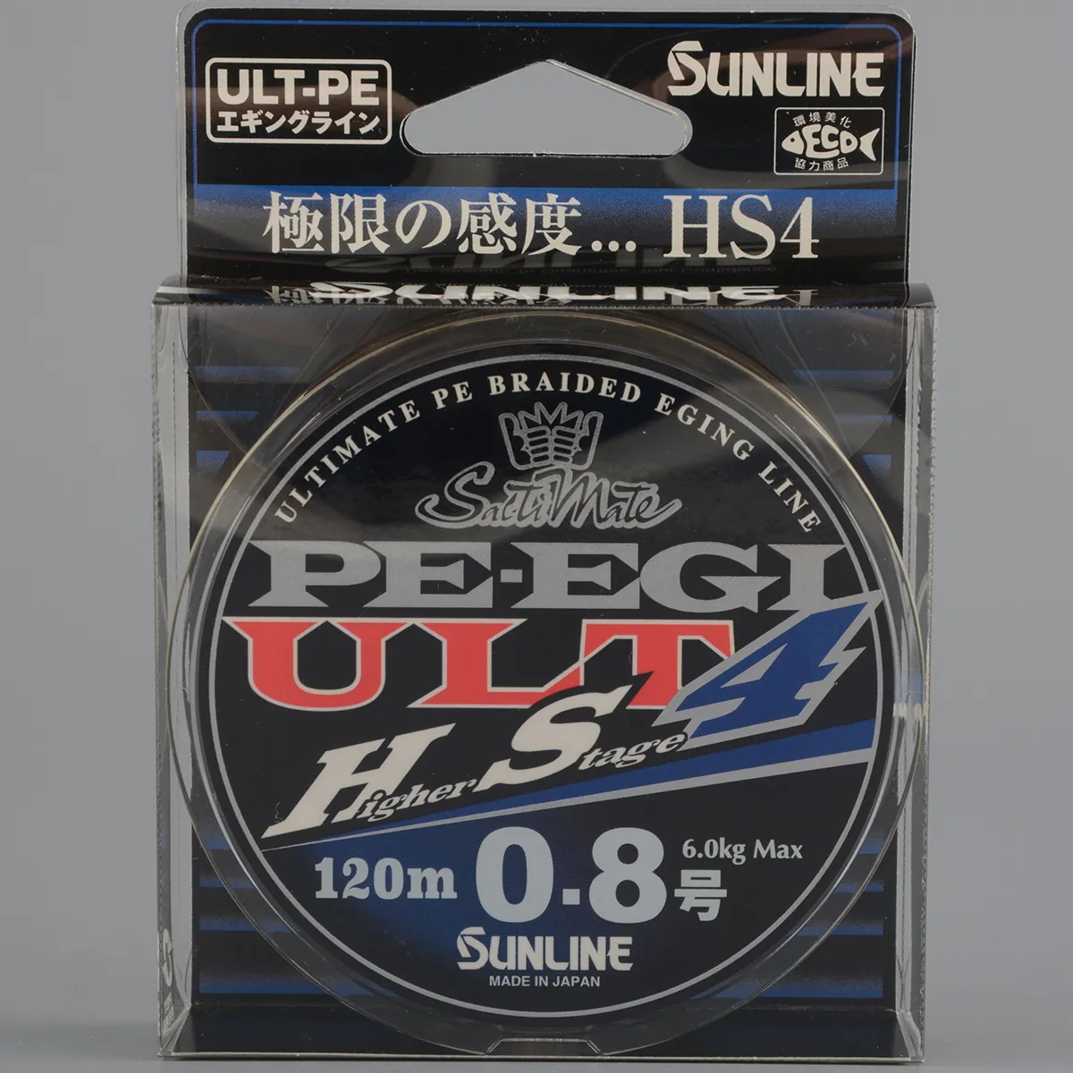 Шнур плетёный Sunline PE EGI ULT HS4 120m #0.8, 6.0kg