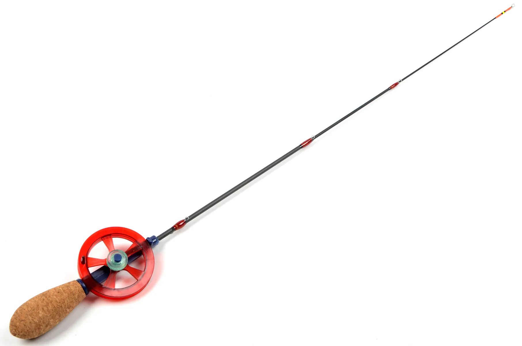 Удочка зимняя Akara Leader M 580 с катушкой Red (хлыст Hi Carbon teleskop 3 составной)