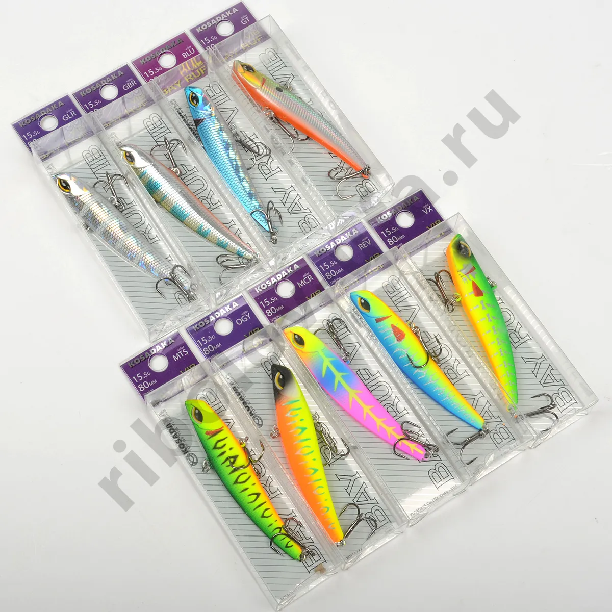 Виб Kosadaka Bay Ruf vib 80S тонущий, 80мм, 15,5г, цв.MCR