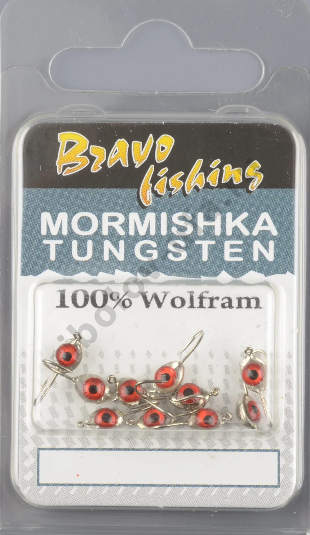 Мормышка вольфрам Bravo Fishing Плавунец с ушком, с 3D глазком 3.0 мм 0.50 гр Sil