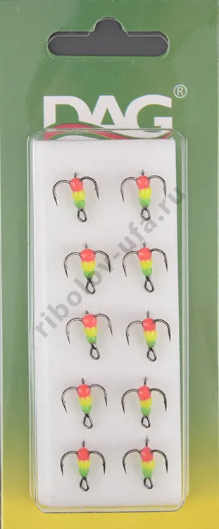 Тройник Dag Master Капля Светофор с кр.Mustad №10UF
