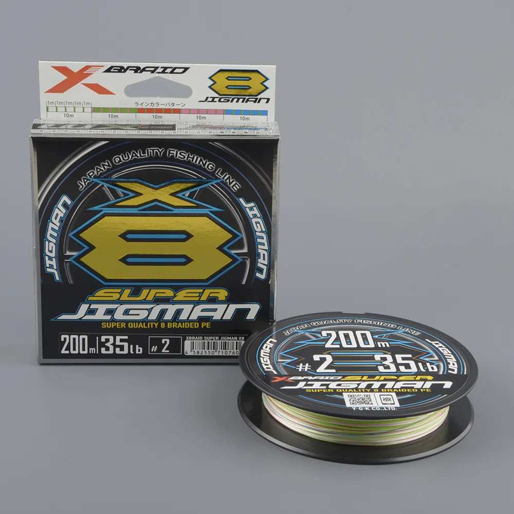 Шнур плетёный Ygk X-Braid Super Jigman X8 200m  #1.5/30 lb multicolor