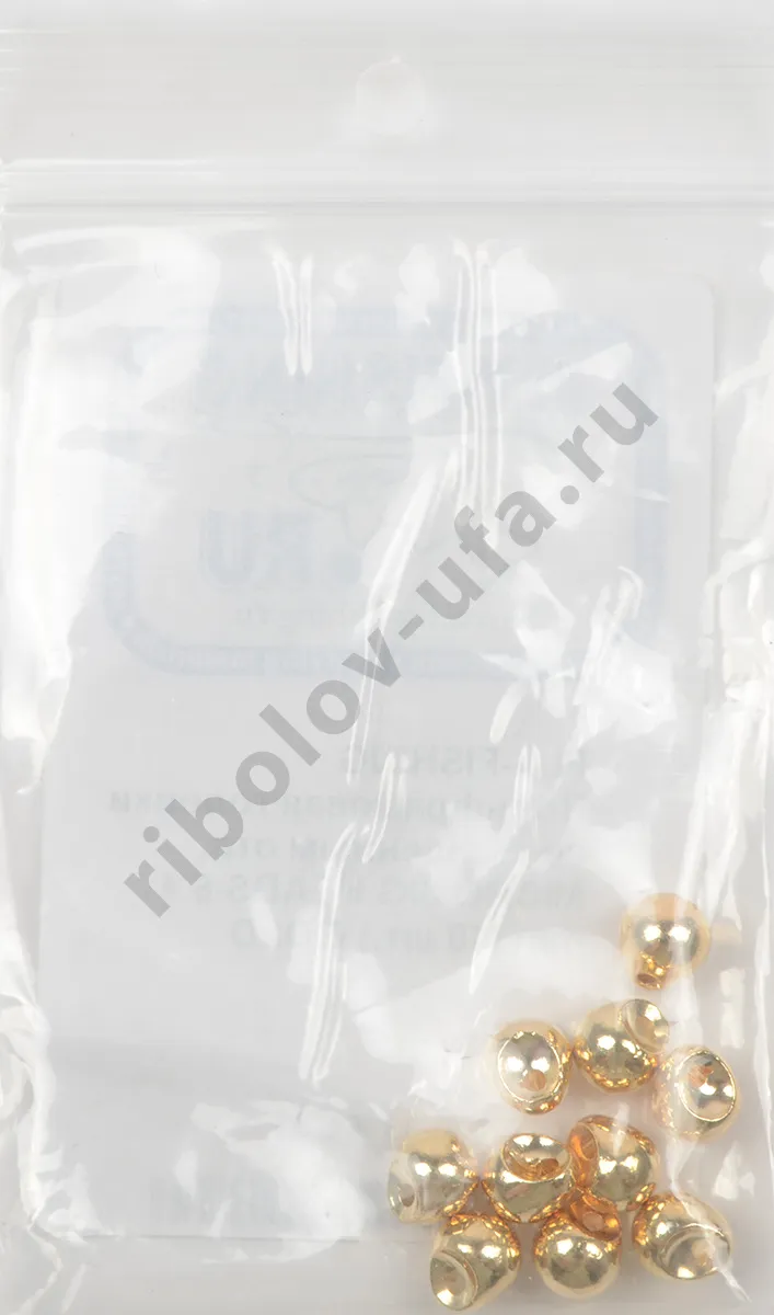Вольфрамовые головки Fly-Fishing со смещенным отв. Micro Jig Heads 6.4 mm (10 шт.) Gold