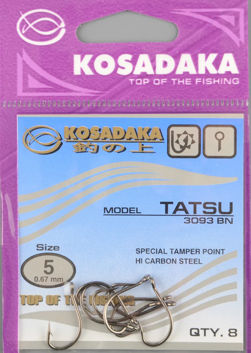 Одинарные крючки Kosadaka Tatsu BN №5