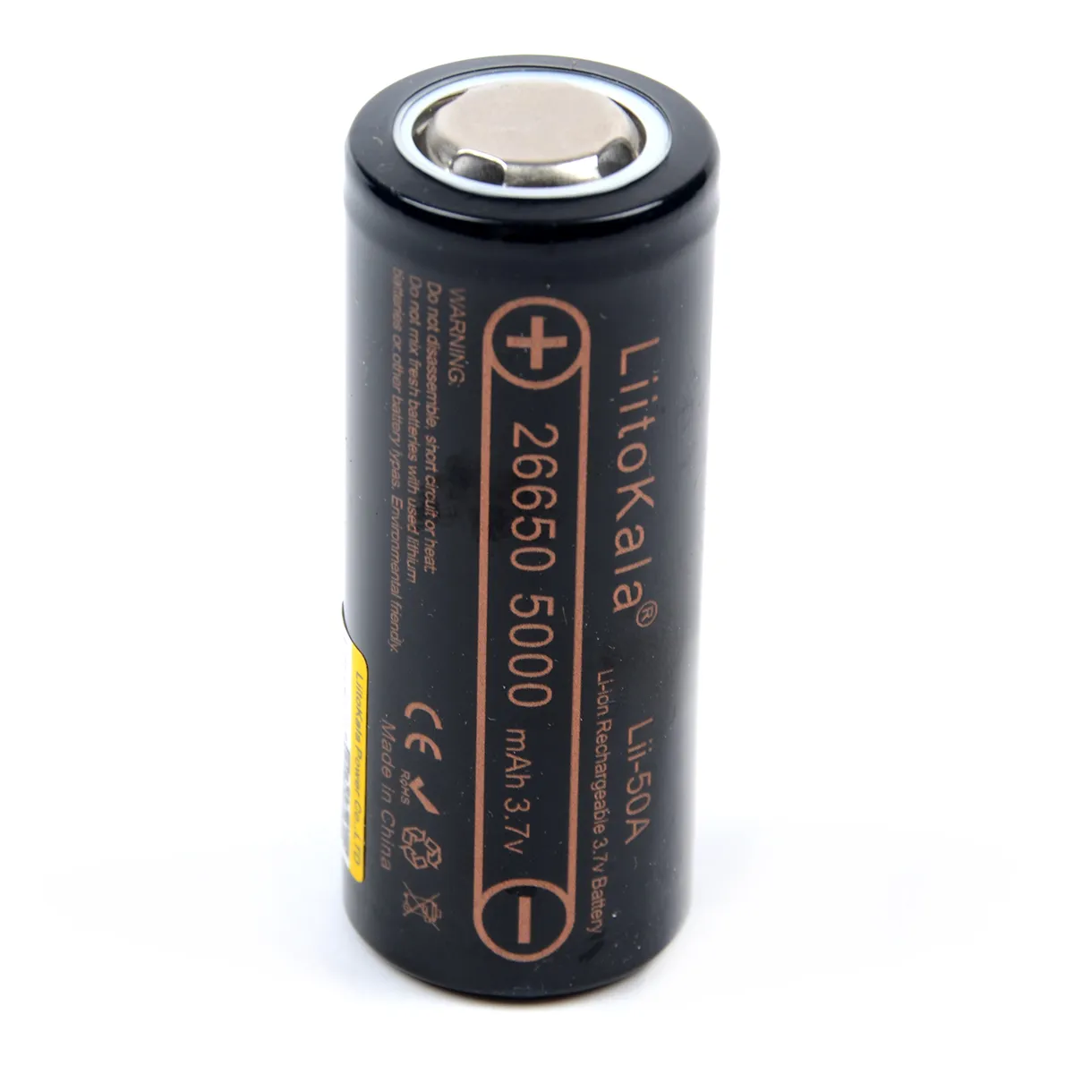 Аккумулятор LiitoKala Lii-50A-JT 26650 Без защиты 5000mAh