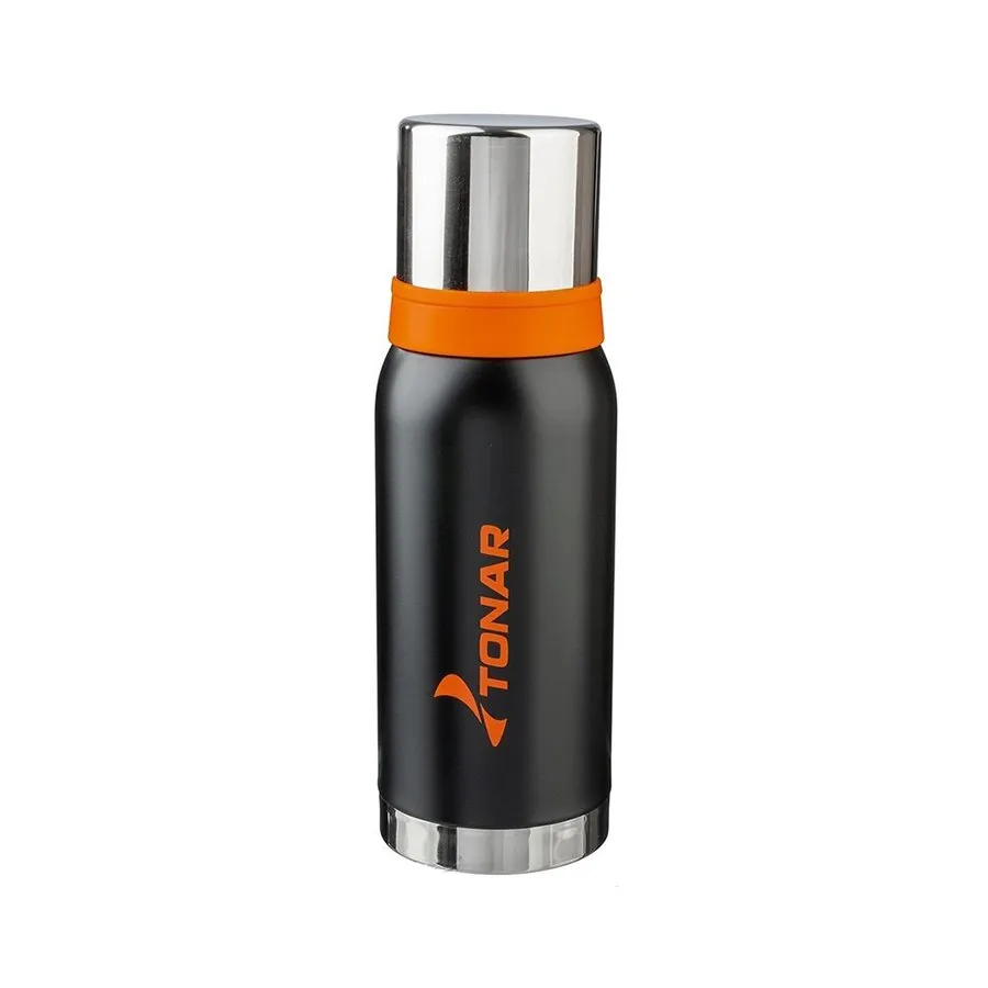 Термос Tonar 1.0л HS.TM-039 черный (2 крышки-кружки)