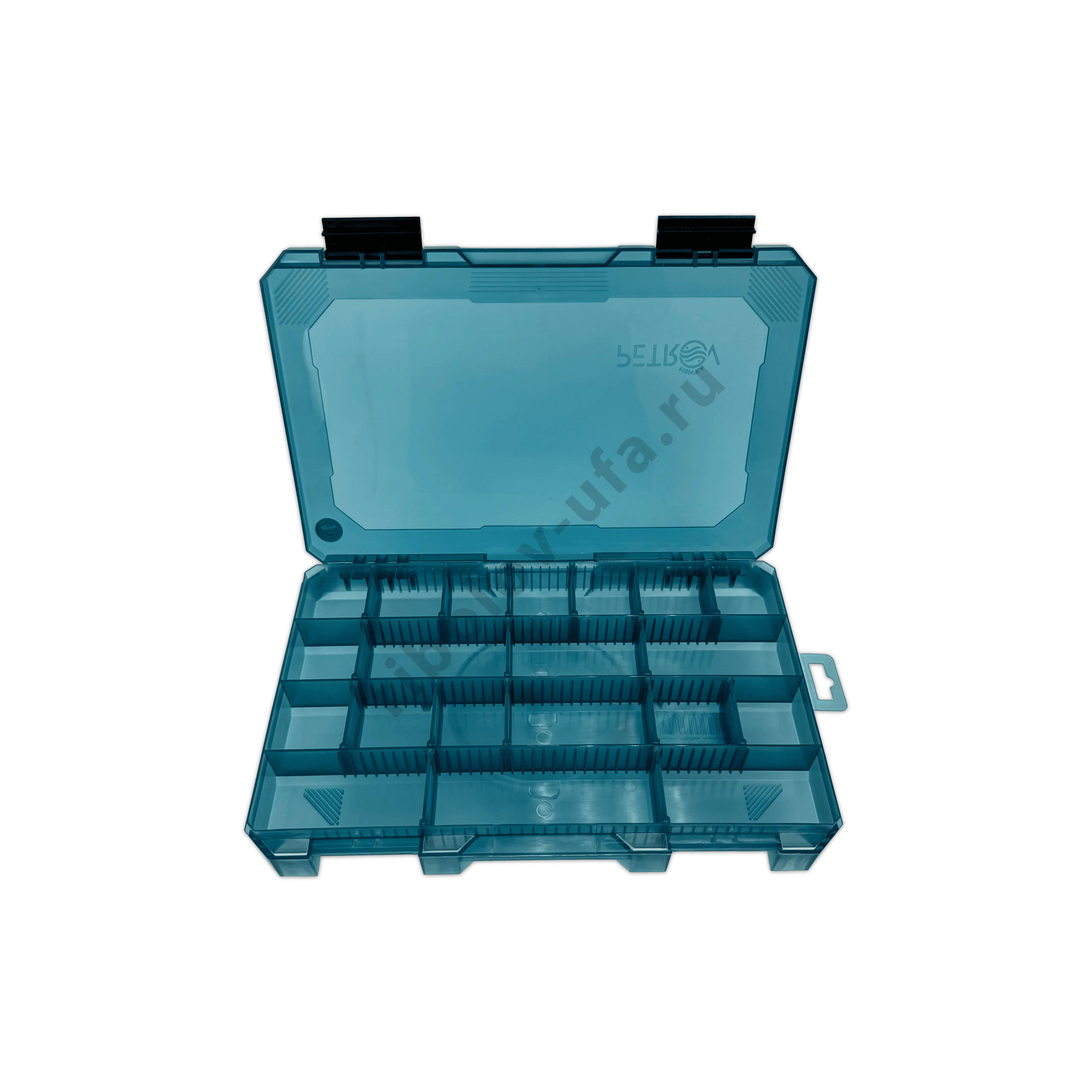 Коробка Fishka Petrov 40 тонированный бирюзовый 347*228*39мм