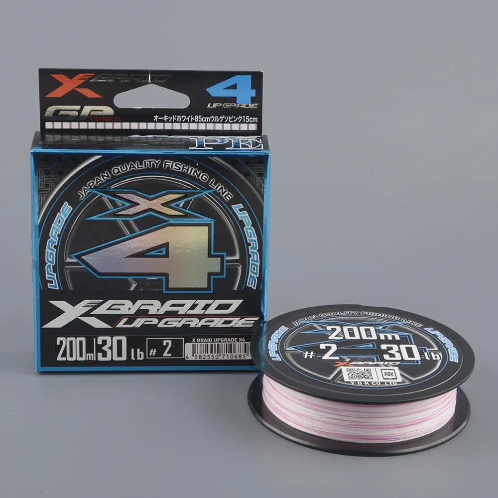 Шнур плетёный Ygk X-Braid Upgrade X4 200m #2.0/30Lb Color Mix