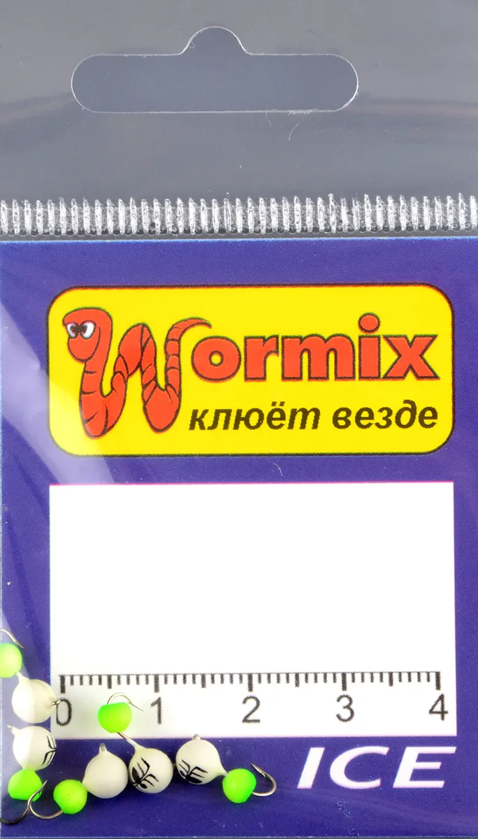 Мормышка Wormix материал WCP 57 Дробь фосфор d.4мм 0,52гр 