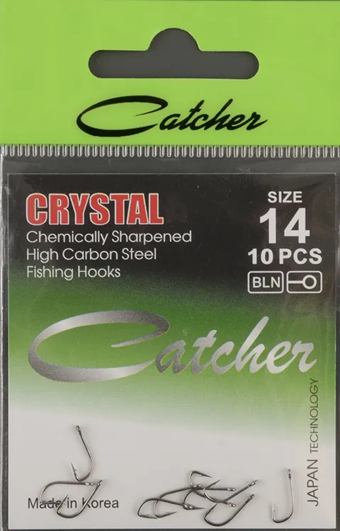 Одинарные крючки Catcher Crystal № 14