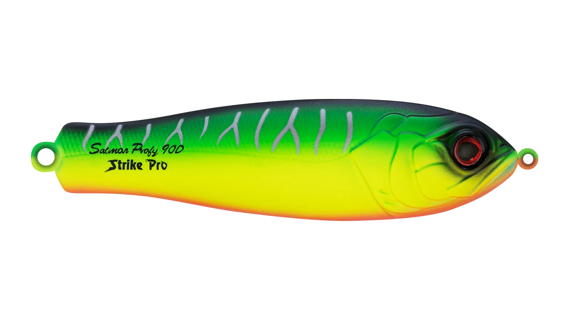 Блесна Strike Pro Salmon Profy 90CD шумовая 22гр, незац. двойник кр.Owner  PST-03CD#A204S/A204S