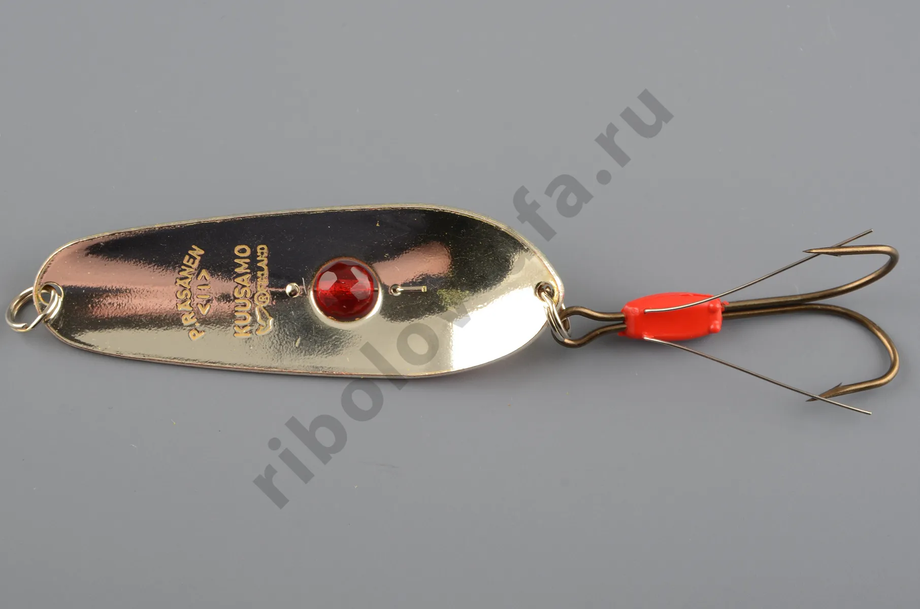 Блесна колеб. Kuusamo Rasanen 70/20 (бусинка, незацеп.) BL/GR/FYe/FR-S, UV