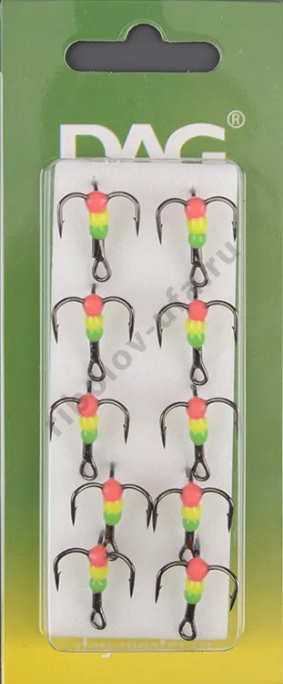 Тройник Dag Master Капля Светофор с кр.Mustad №6 
