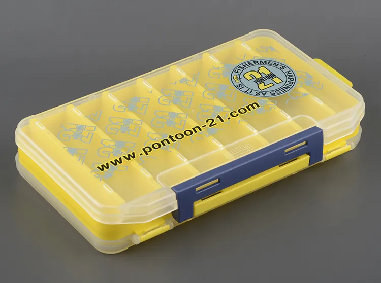 Коробка Pontoon 21 LCB двусторонняя (200х126х36мм) желтый