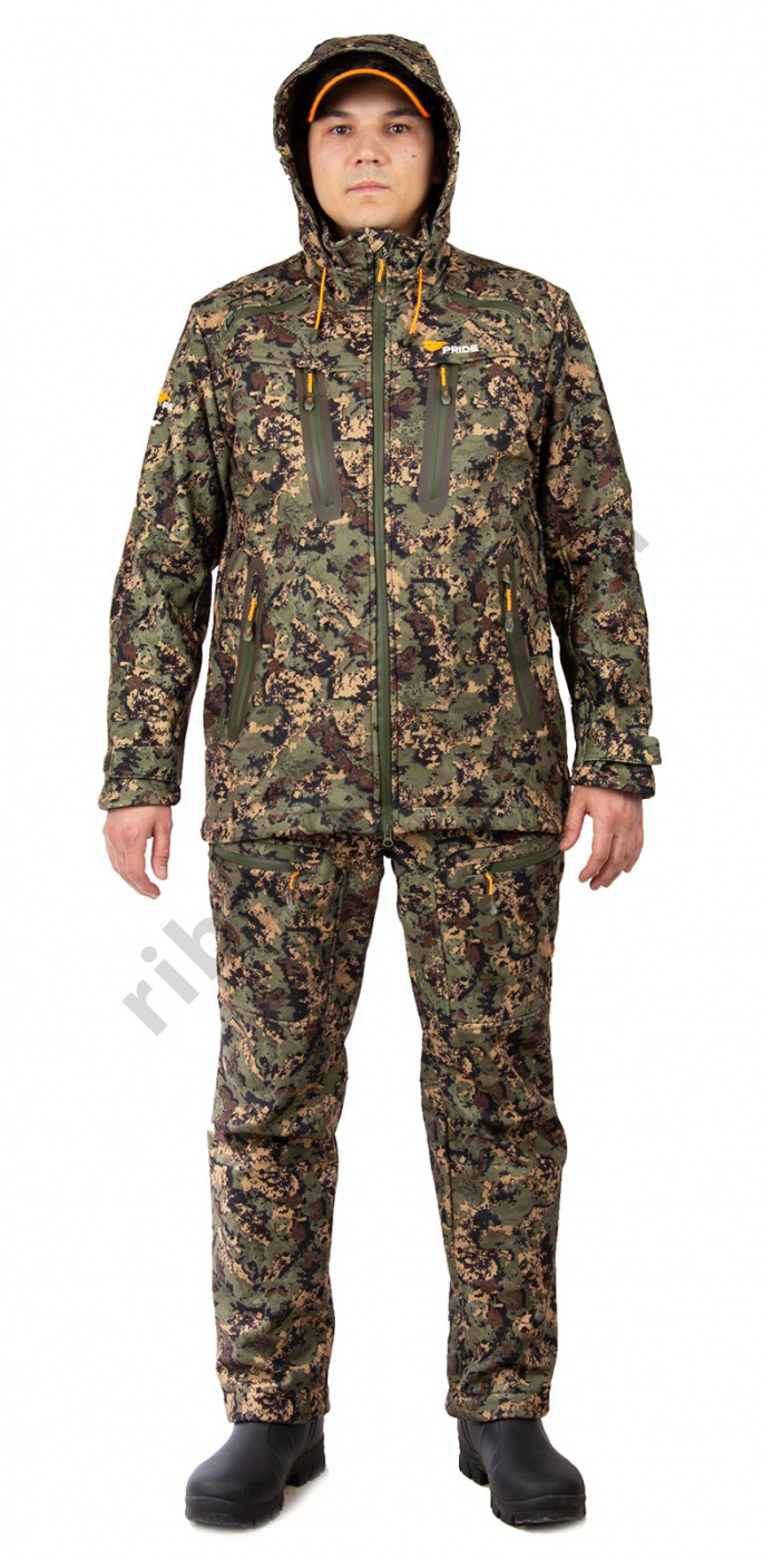 Костюм Novatex Вольф цв.Лес тк. Hunt-Shell р. 52-54 рост 170-176