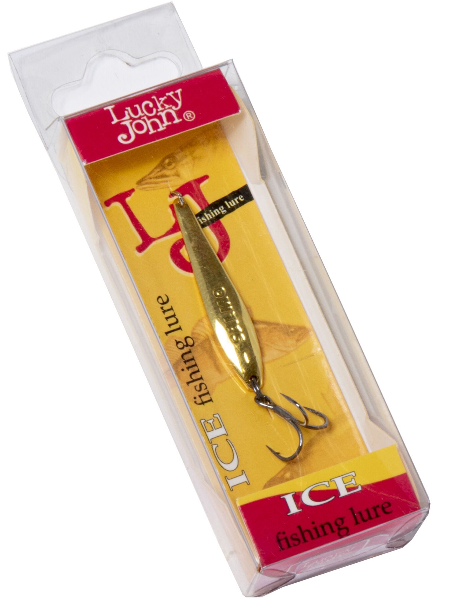 Блесна зимняя вертикал.Lucky John S-4 c тройником 11г G