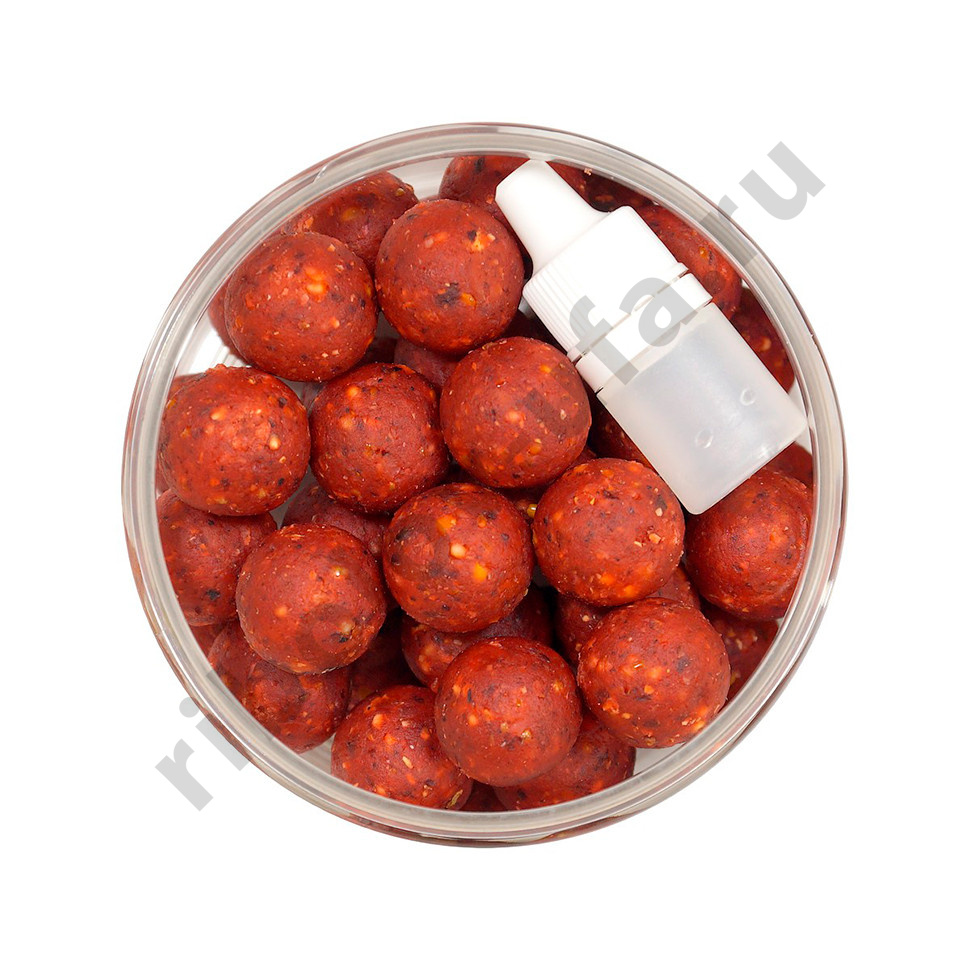 Бойлы GBS и Fadeev вареные hard series 20 мм Fresh Strawberry Свежая Клубника 