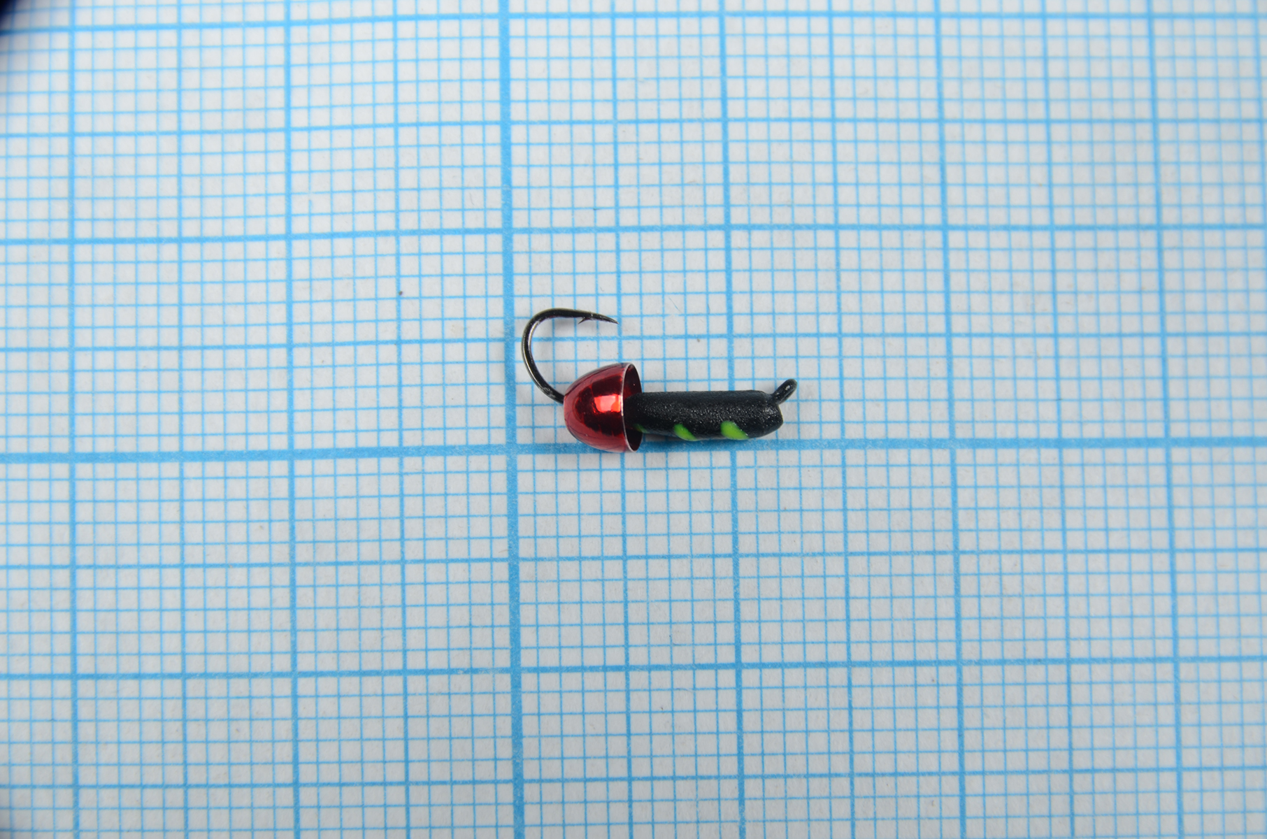 Мормышка Владимирский вольфрам Гвоздик с латунным колокольчиком Metallic Red 2мм 0,5г