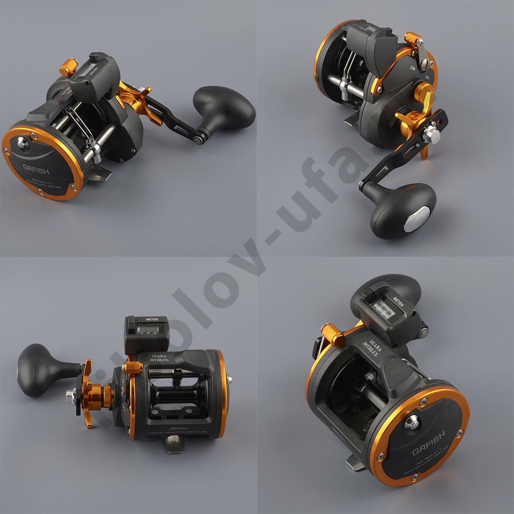 Катушка мульт. Grfish Seara 20TRLCL (3+1RB, леворуч.,счетчик метры, 0,35-260м, 5.1:1, 475g)