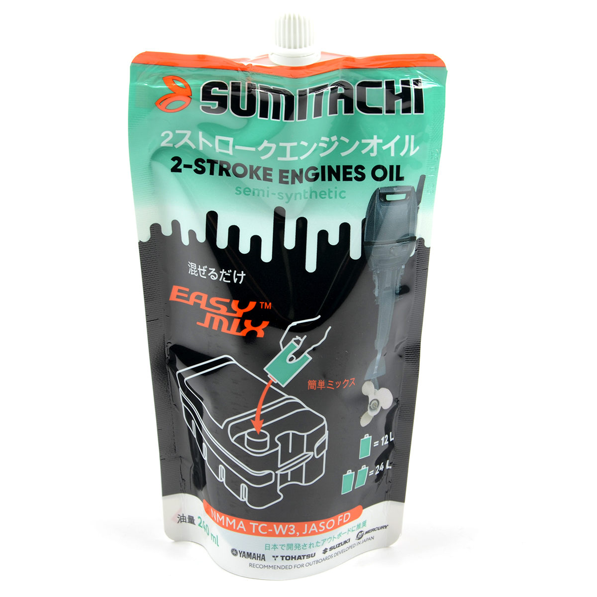 Компонент Sumitachi для 2-х тактных моторов 2-stroke engines Oil TC-W3 0,24л