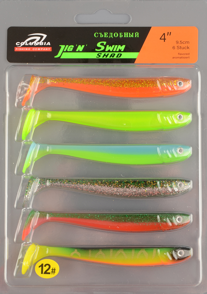 Силиконовая приманка Columbia Jign Swim Shad 4in 9.5см #12