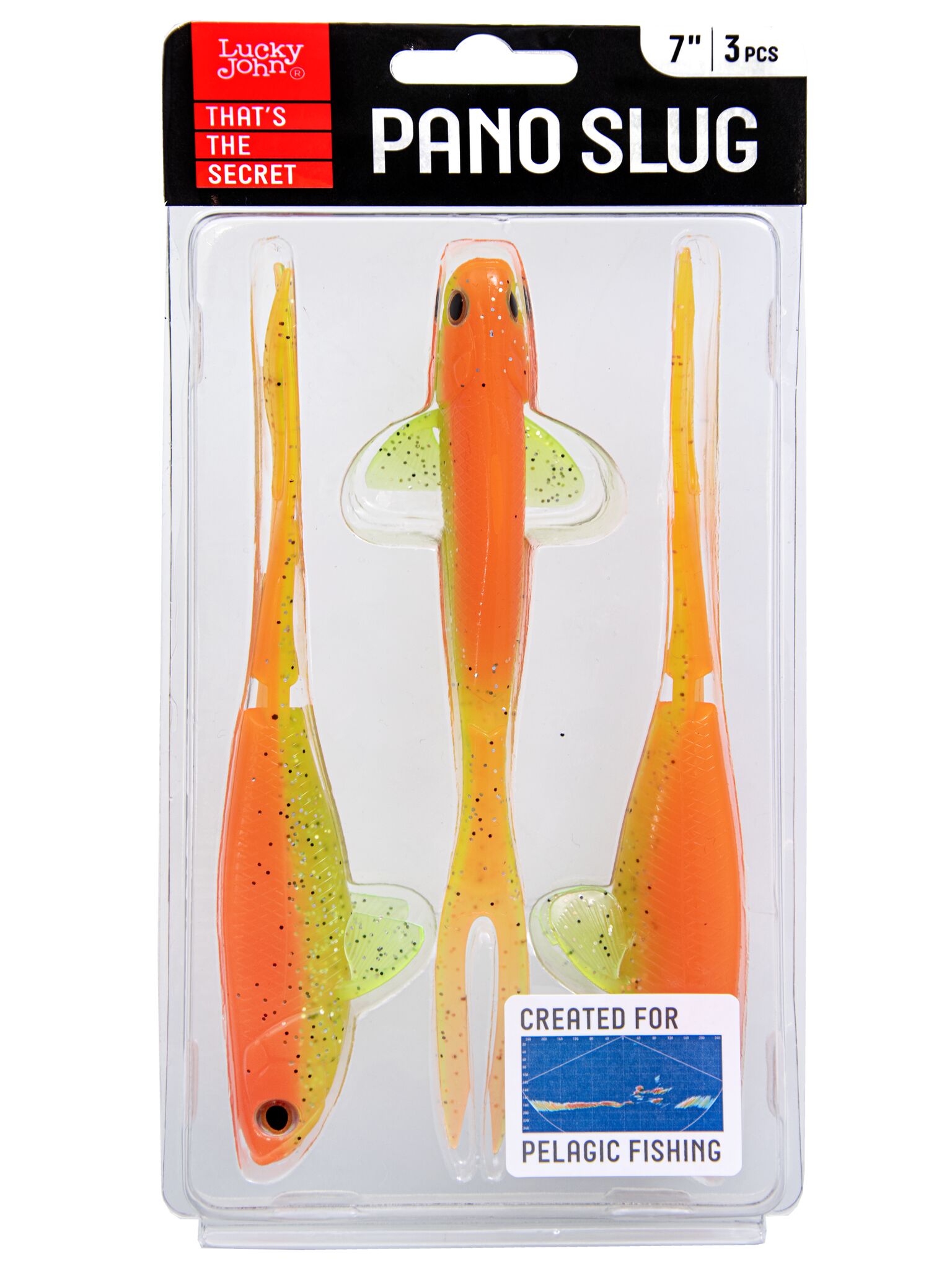 Силиконовая приманка Lucky John 3D Series Pano Slug 7.0in 17.8см /Z12