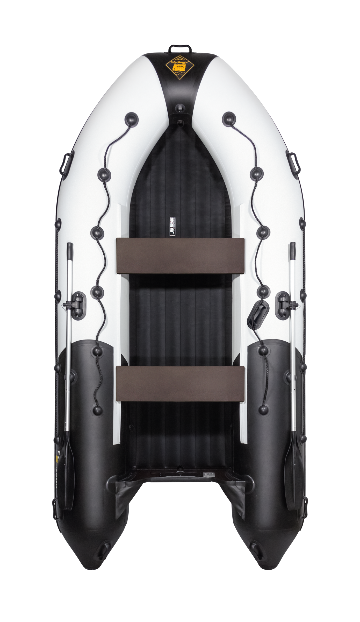 Лодка Ривьера Компакт 3600 НДНД комби светло-серый/черный