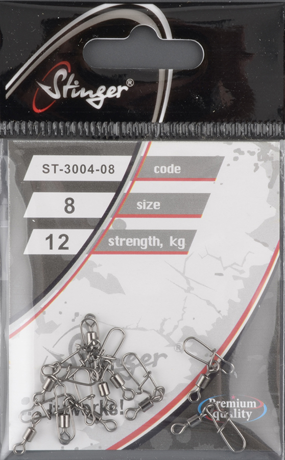 Застежка с вертлюжком Stinger ST-3004-08