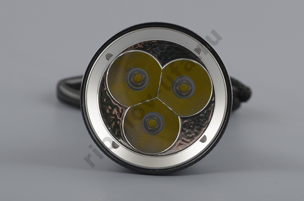 Фонарь подводный Sargan Манул 1100 люмен, 3 ДИОДА,аккум., свет желтый