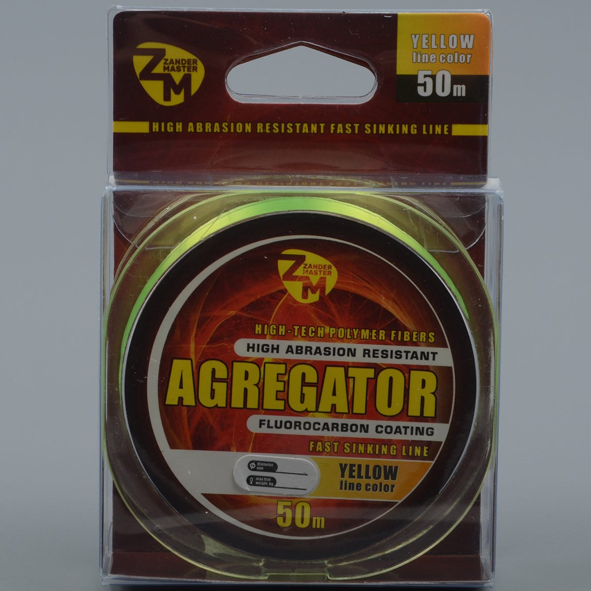 Леска Zander Master Agregator 50м желтая 0,105