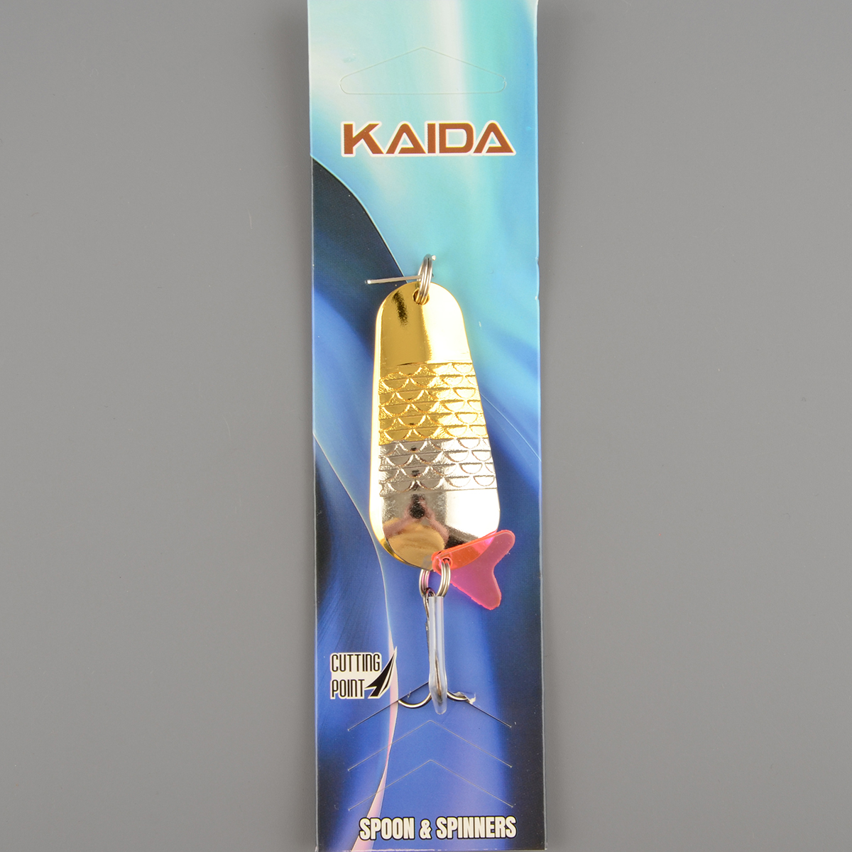 Блесна Kaida колеблющаяся 21001 18гр. цв.07 двойная шумовая