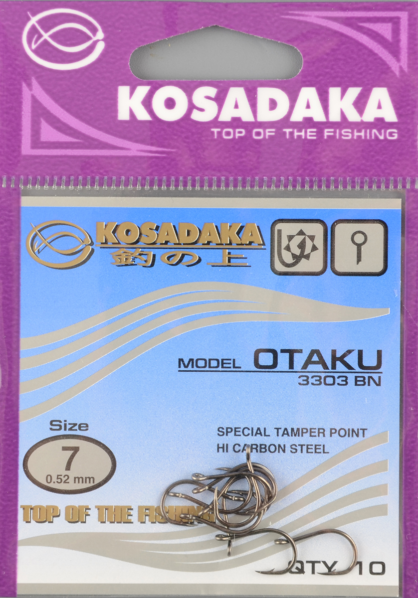 Одинарные крючки Kosadaka Otaku BN №7