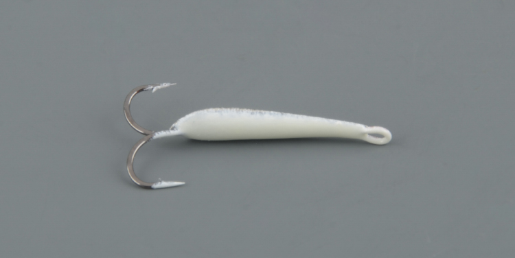 Блесна зимняя Пирс Малек малый 0,8 гр, нейзильбер+СН, с 2-мя крючками