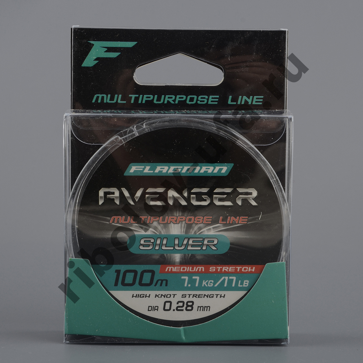 Леска Flagman Avenger Silver Line 100м, 0.28мм, 7.7кг