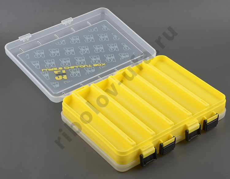 Коробочка Pontoon 21 LCB двусторонняя (206х170х42мм) желтая/верх прозр.