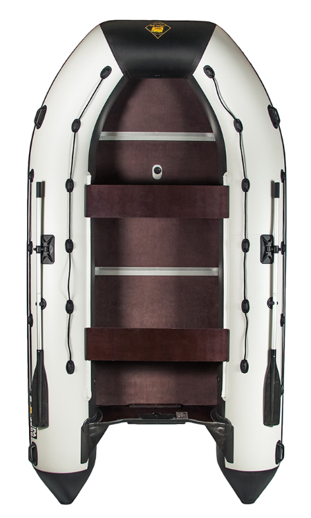 Лодка Ривьера Максима 3800 СК комби светло-серый/черный