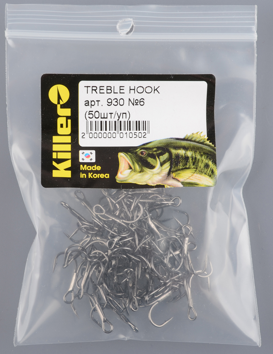 Крючок-тройник Killer 930 №6