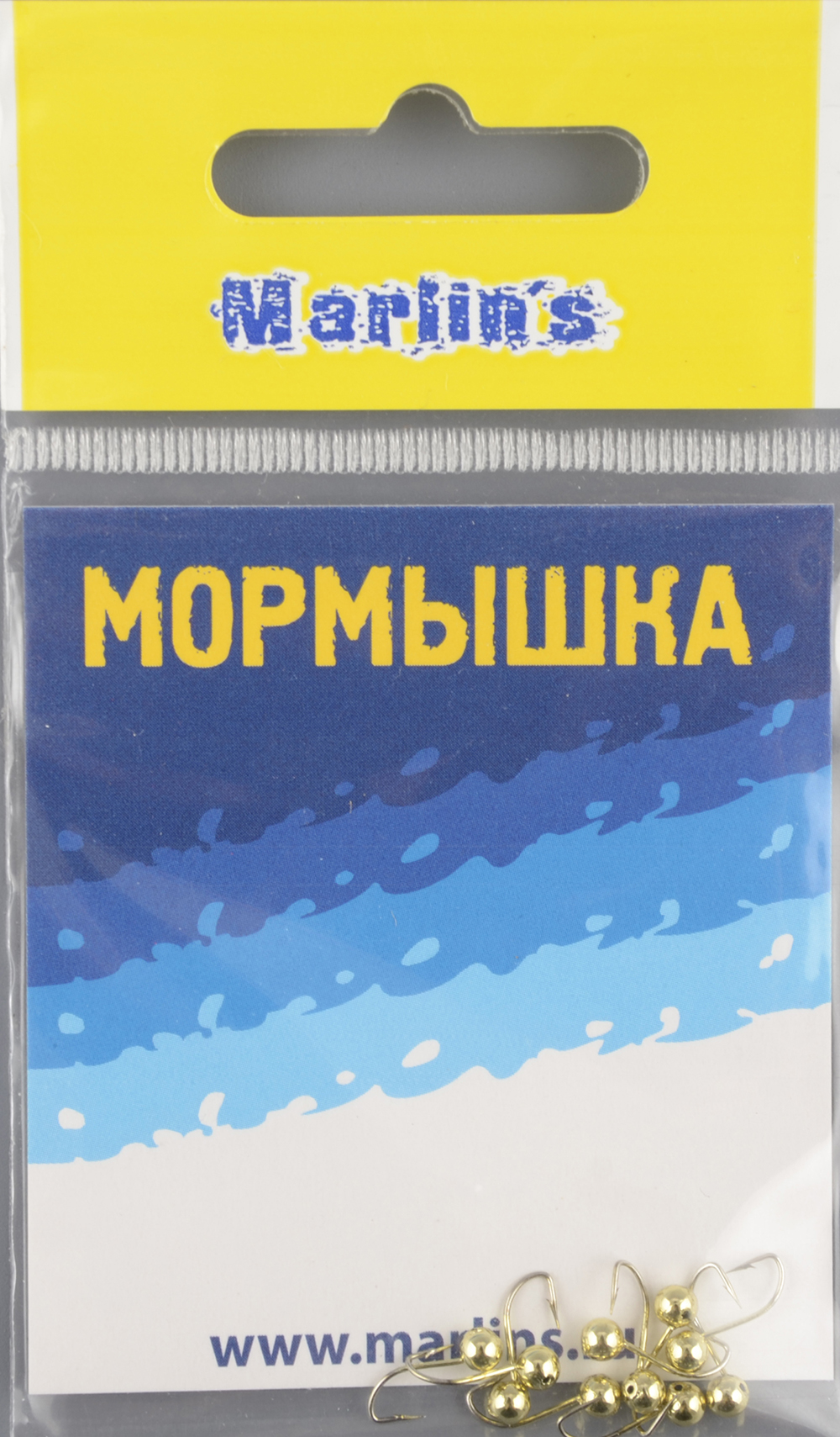 Мормышка литая Marlins Шар 3мм (0,15гр) кр. Crown золото 7000-103
