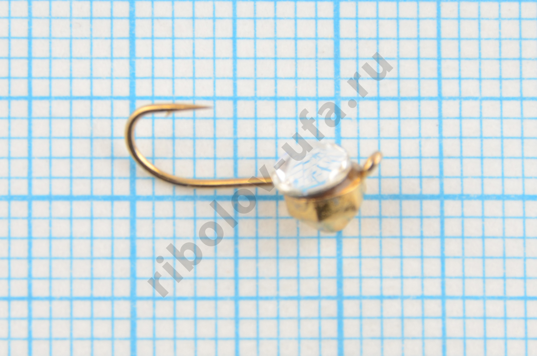 Мормышка вольфрам Bravo Fishing Шар с ушком, грань и Swarovski 4.0 мм 0.49 гр Go-белый