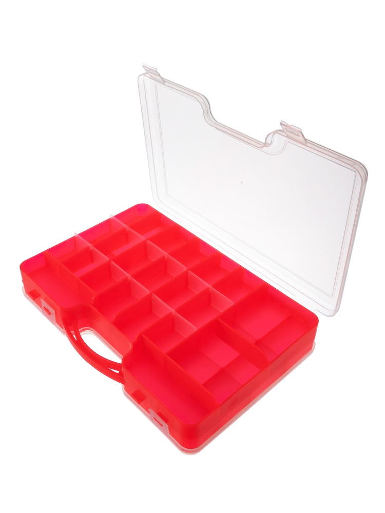 Кейс КД-1 двухсторонний с ручкой Красный (290*210*60) Три Кита