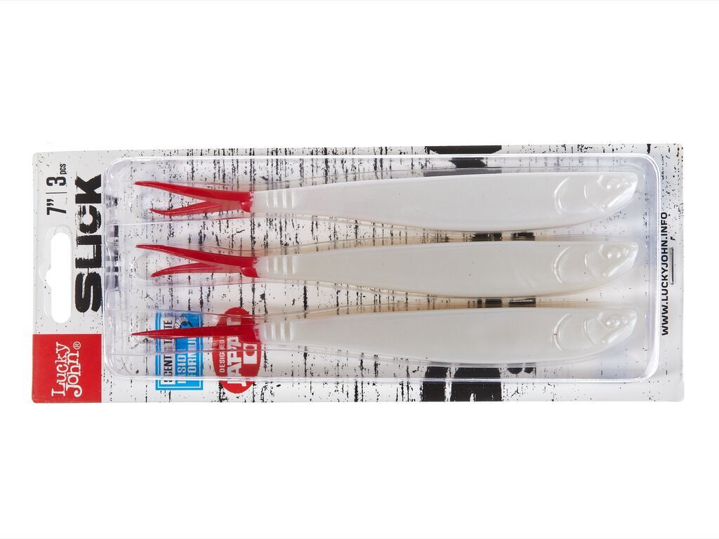 Силиконовая приманка Lucky John 3D Slick Shad-V 7.0in 17,8см /009